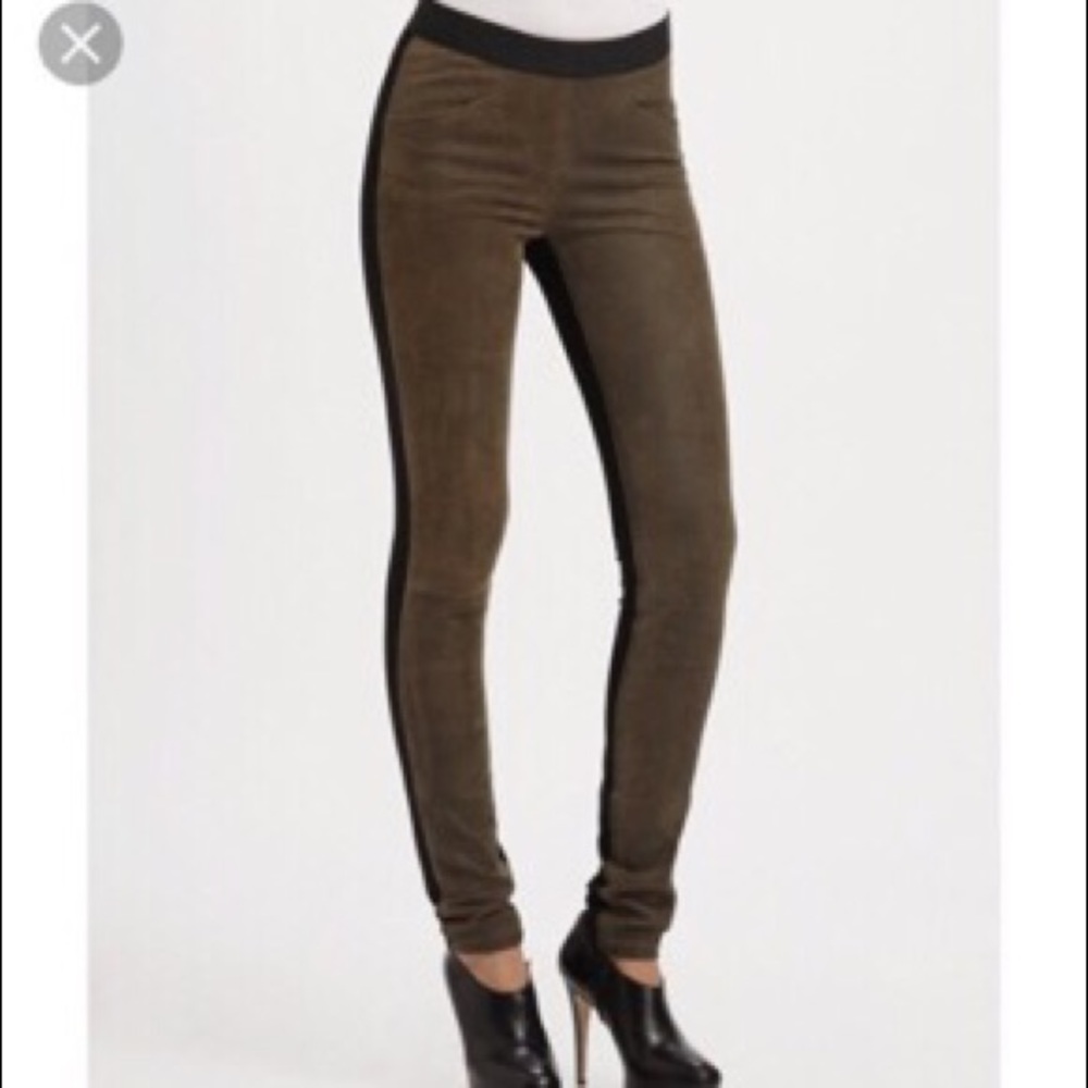 Theory Cullen legging size M. Green/Black